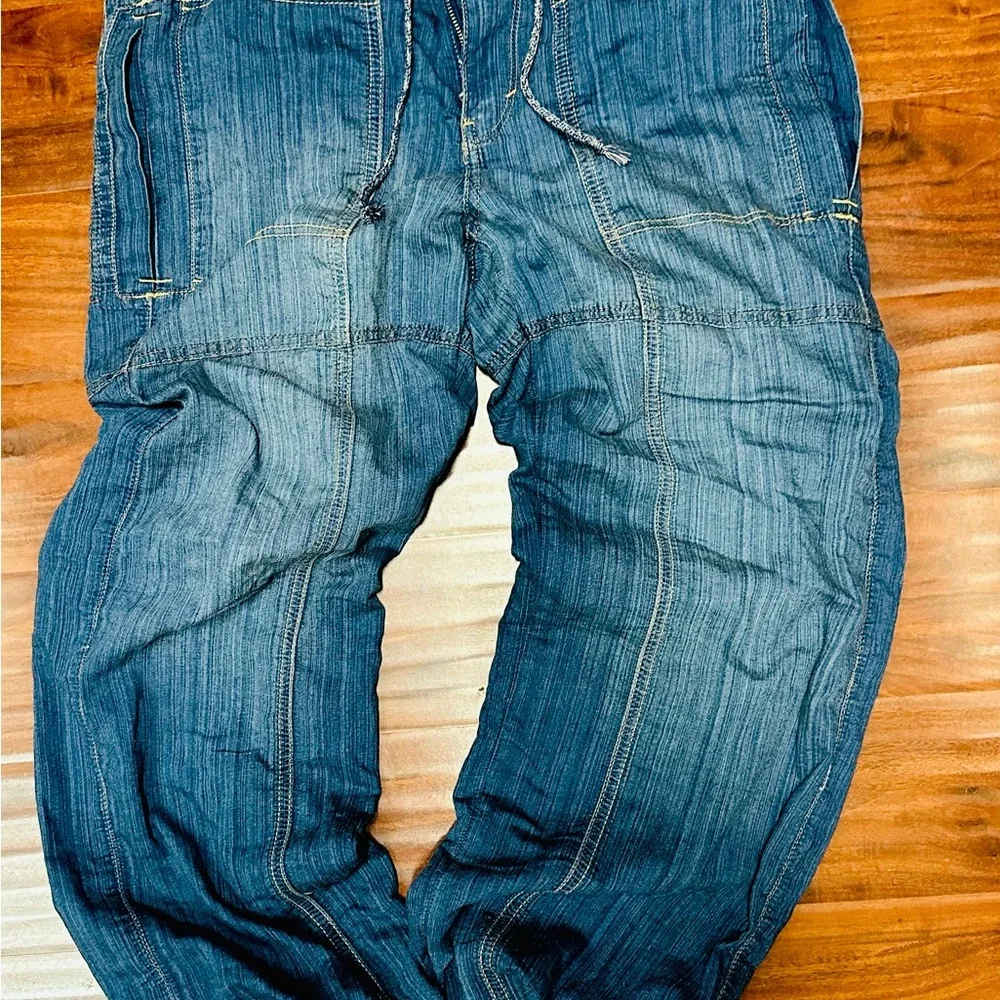 We The Free Women’s Angelo Tie Waist Jeans in Pure Water Size L Boho Free People - Picture 6 of 6